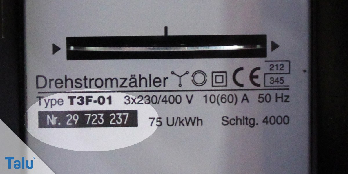 Stromzählernummer