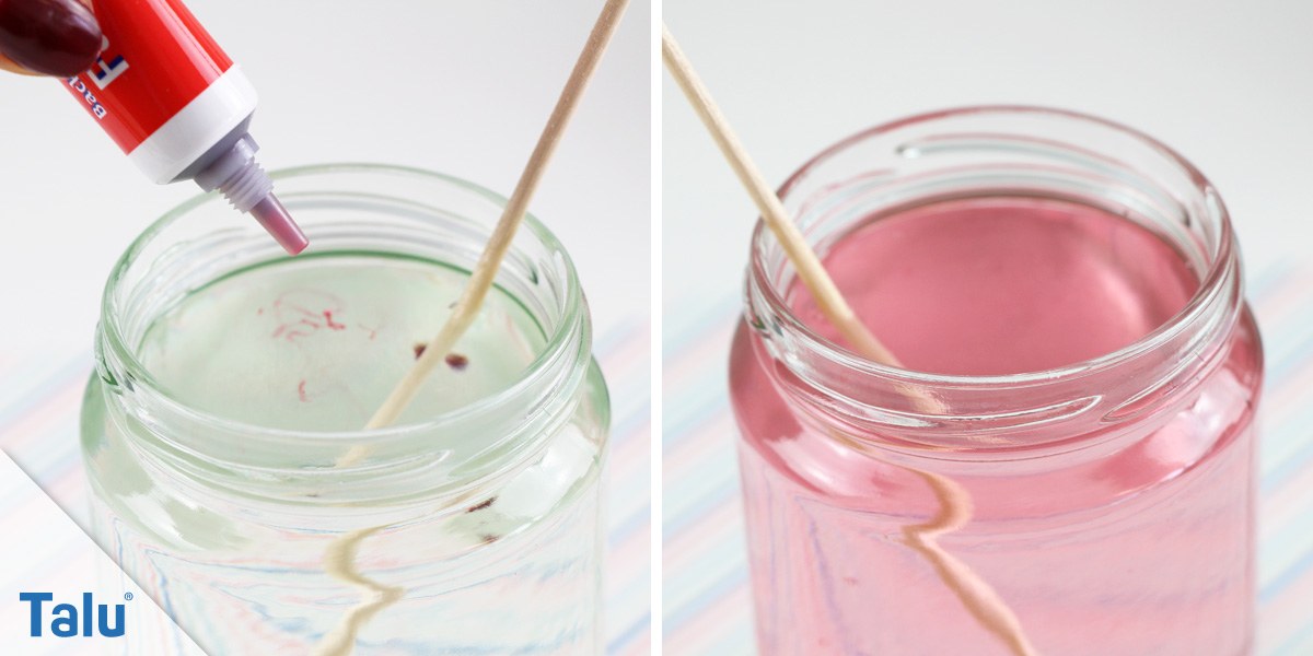 Zuckerwasser färben