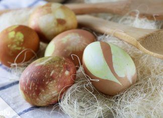 Ostereier färben mit Zwiebelschalen