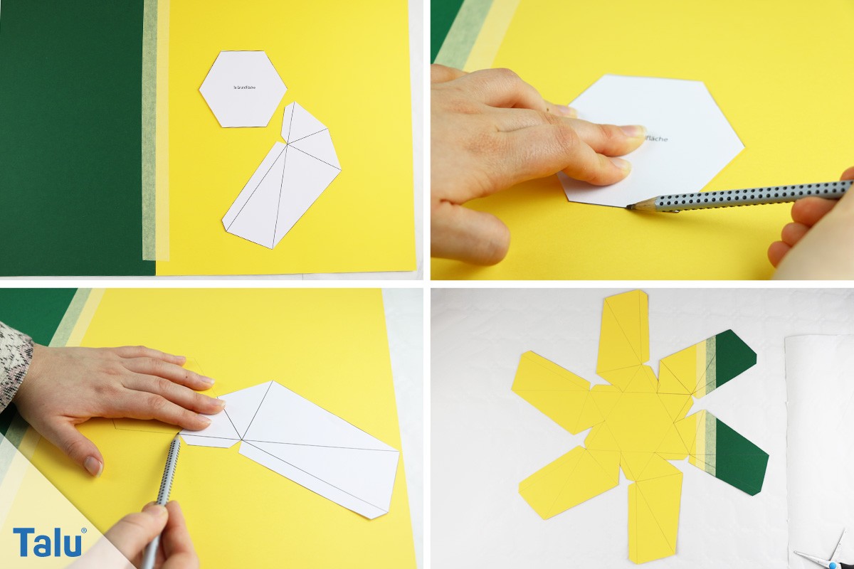 Origami Becher aus Beton basteln