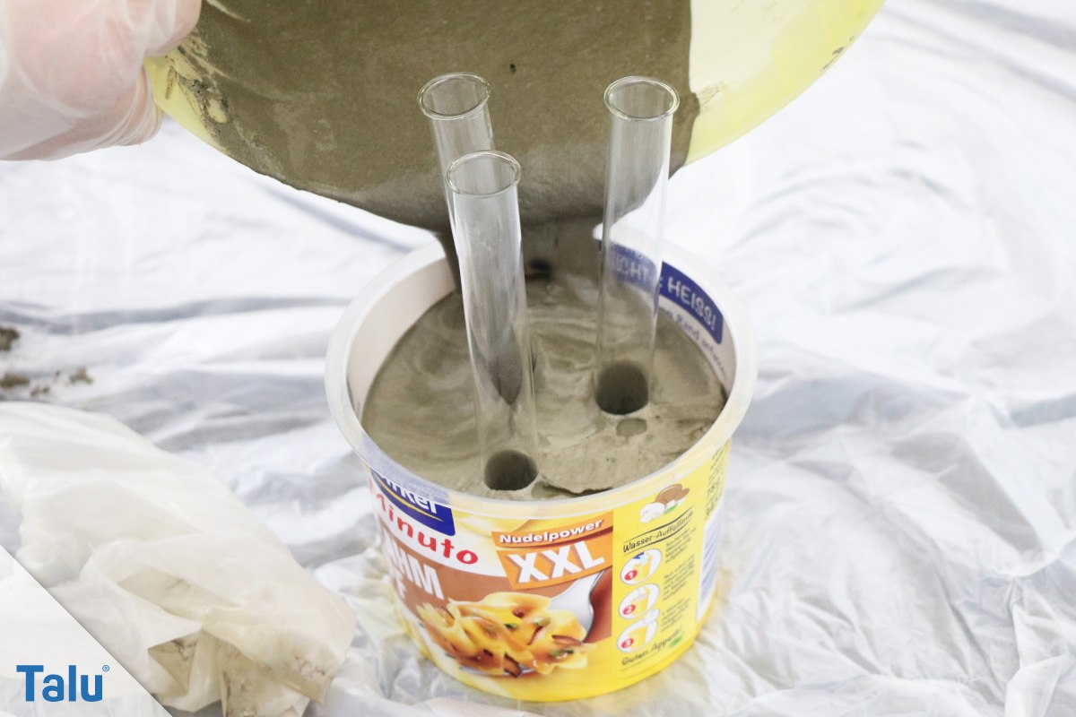 Beton einfüllen