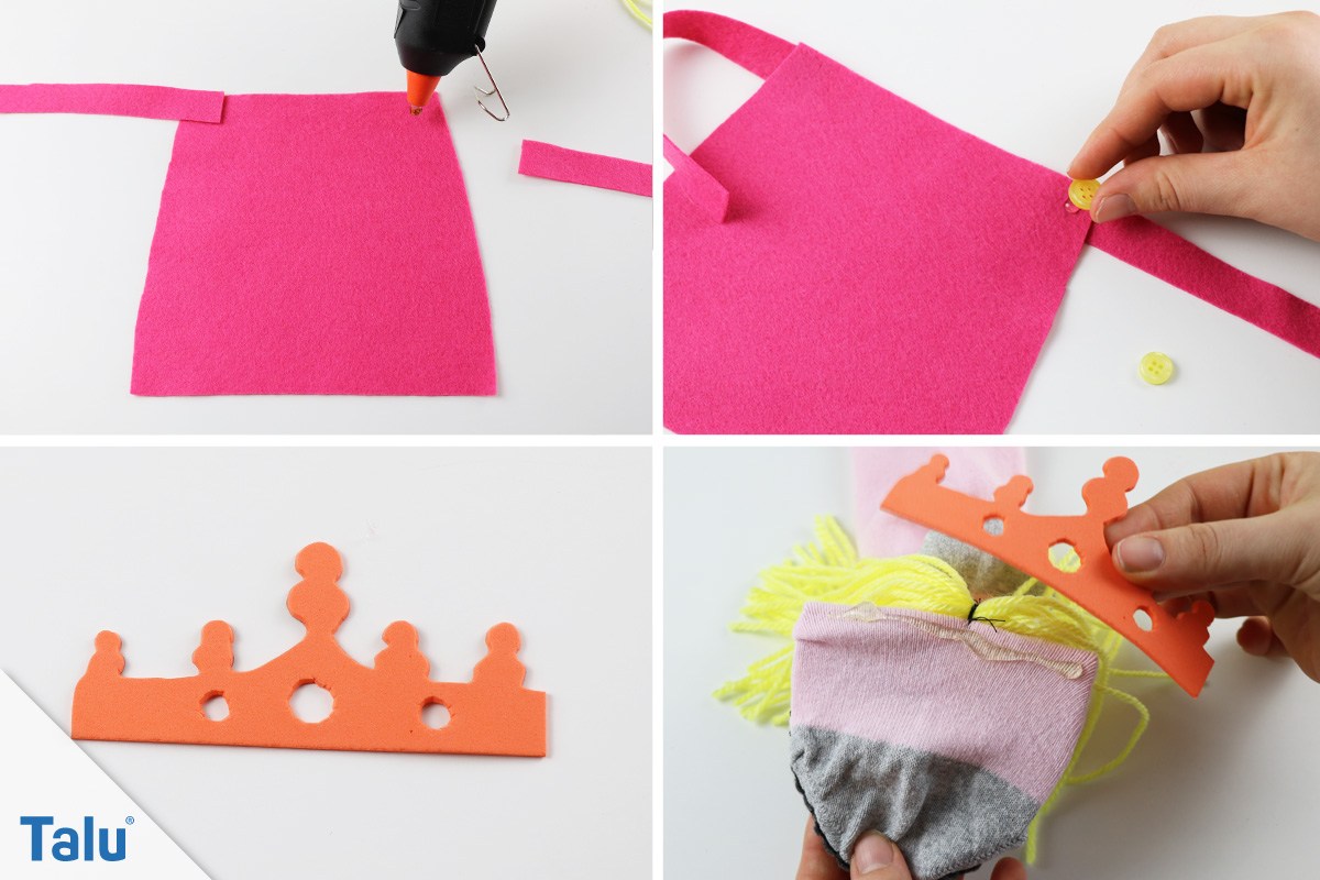 DIY-Prinzessinnenhandpuppe