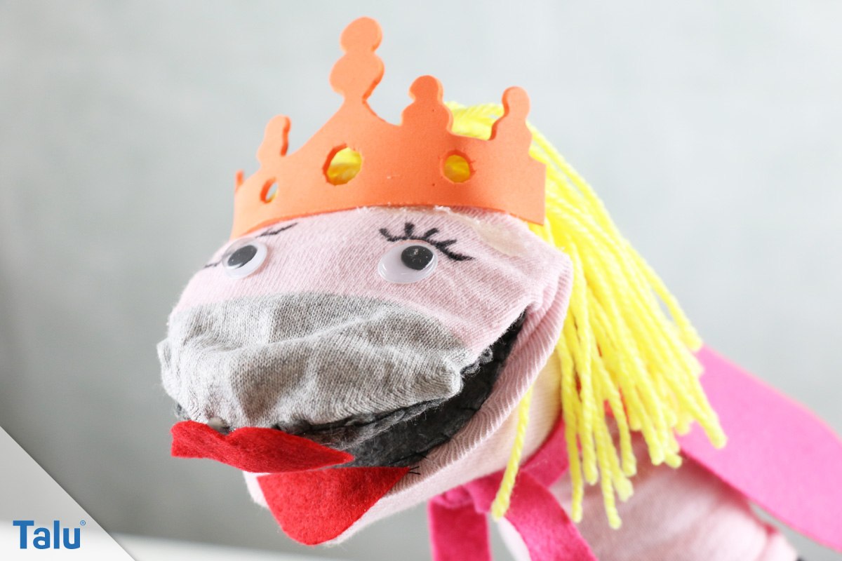 Sockenpuppe basteln