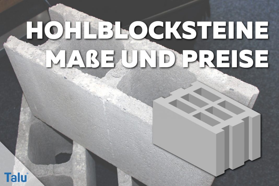 Hohlblocksteine - Infos zu Maßen, Preisen und U-Wert - Talu.de