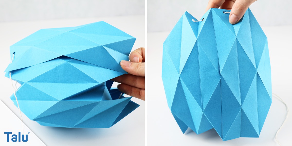 Origami-Lampe basteln