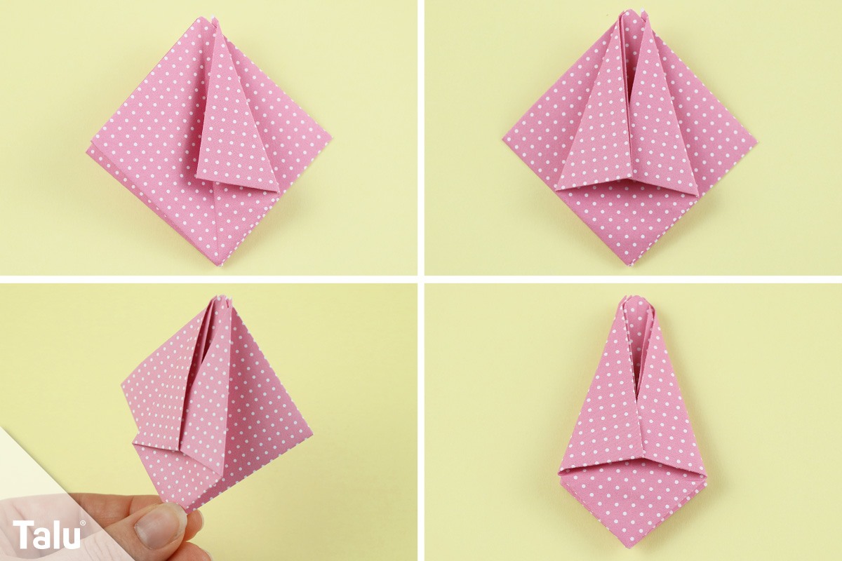 Origami Tulpe basteln