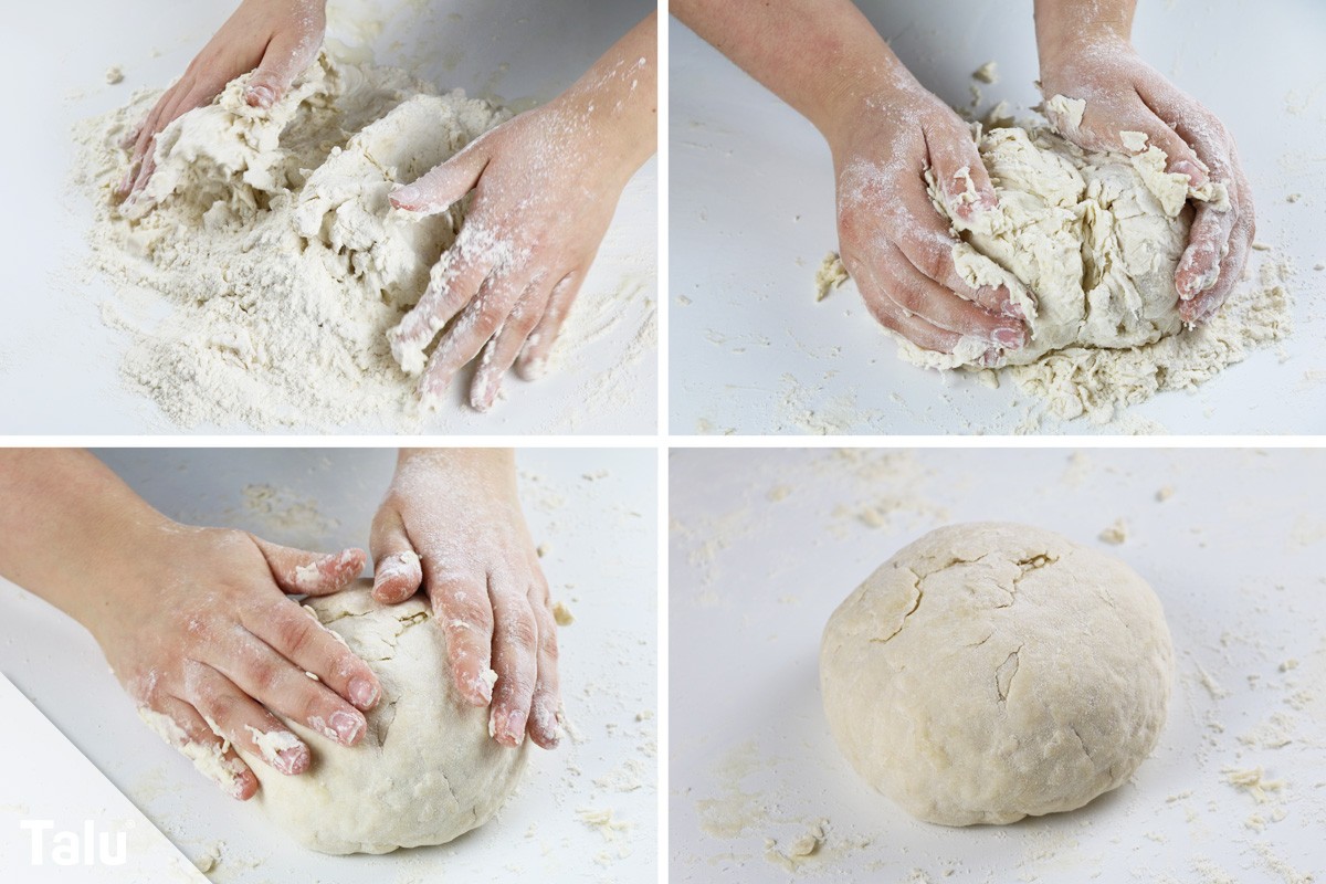 Pizzateig kneten