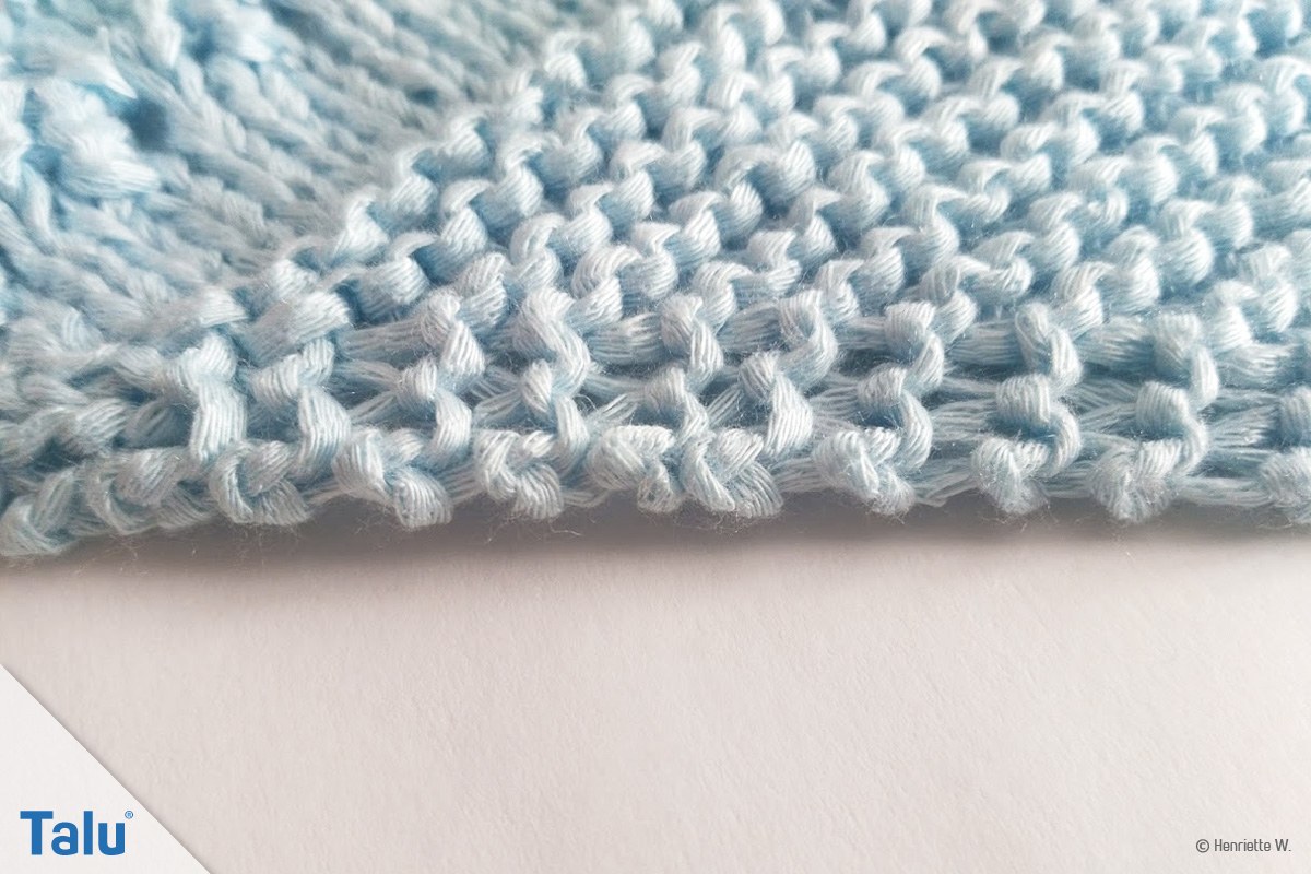 Knötchenrand stricken