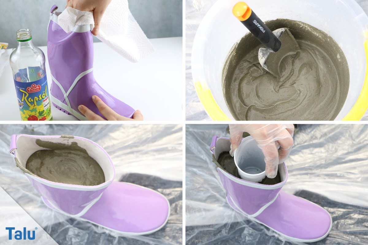 Stiefeltopf aus Beton