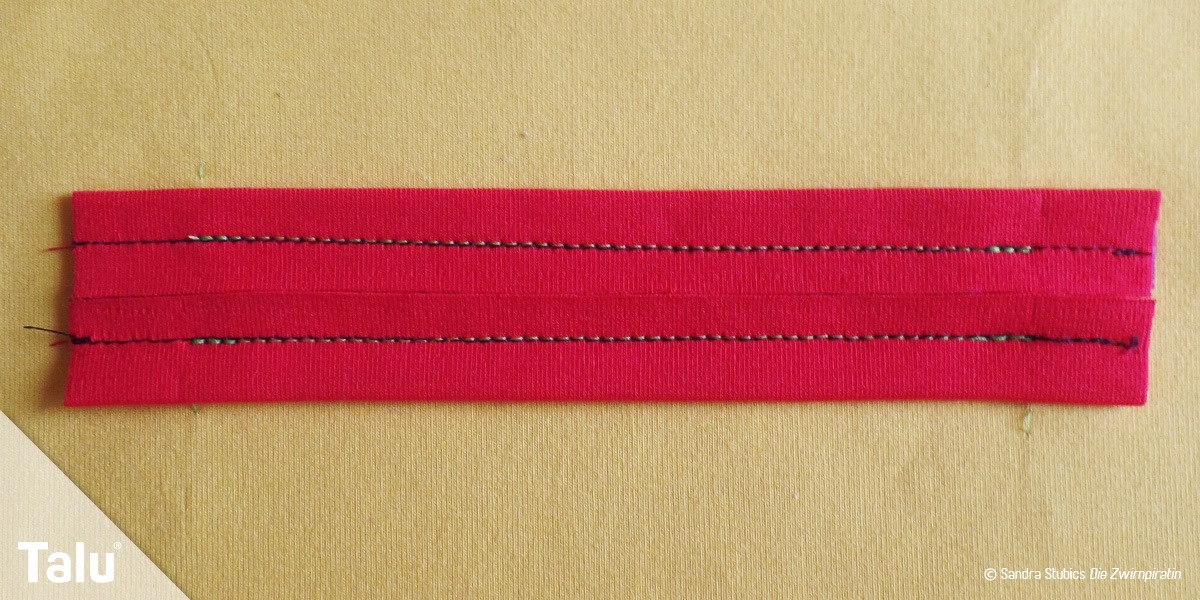 Paspeltasche nähen