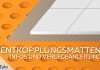 Entkopplungsmatten verlegen