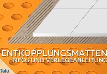Entkopplungsmatten verlegen