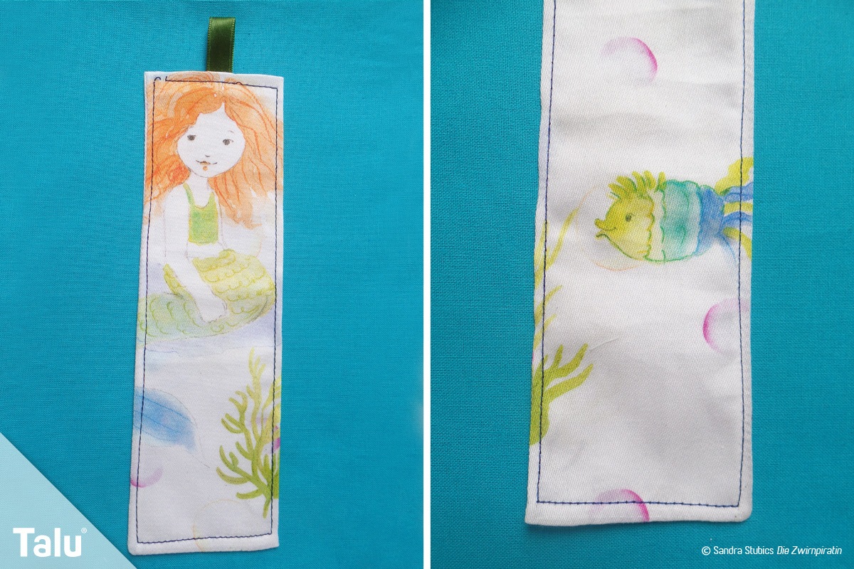 DIY-Lesezeichen aus Stoff nähen