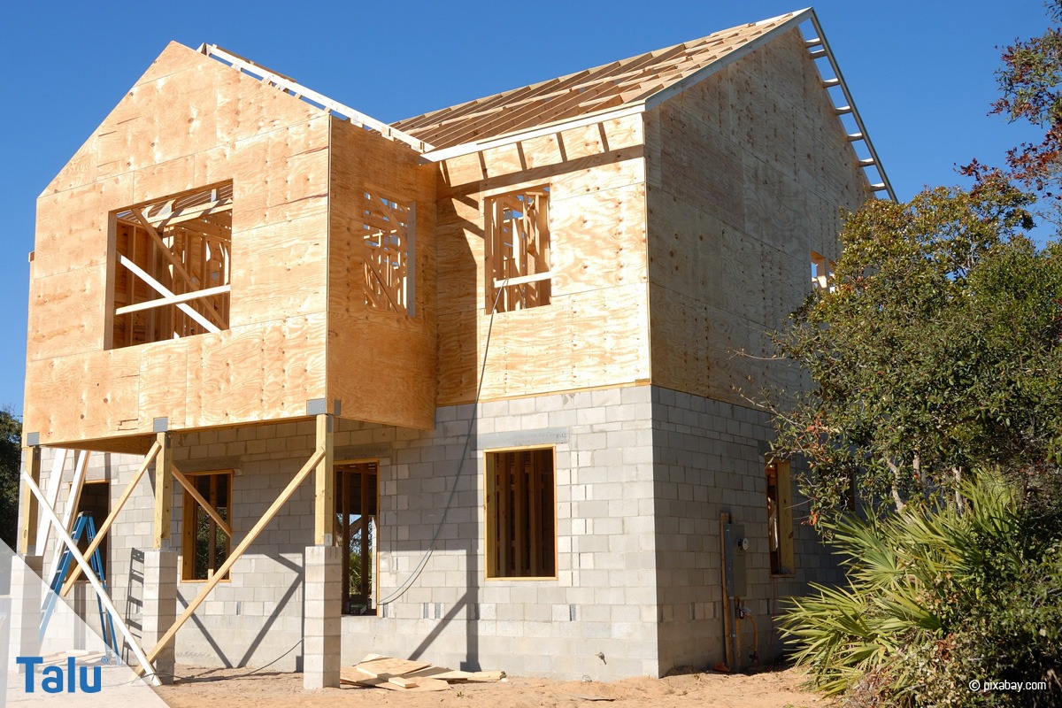 Haus mit Ständerbauweise