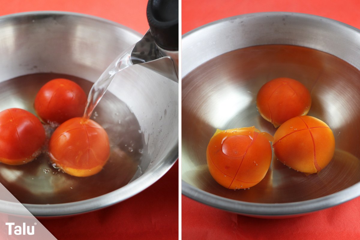 Tomaten blanchieren