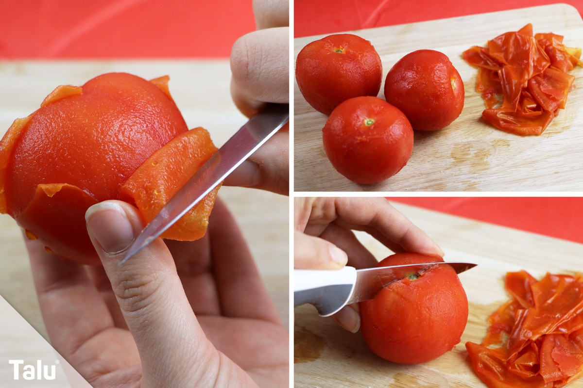 Tomaten schälen