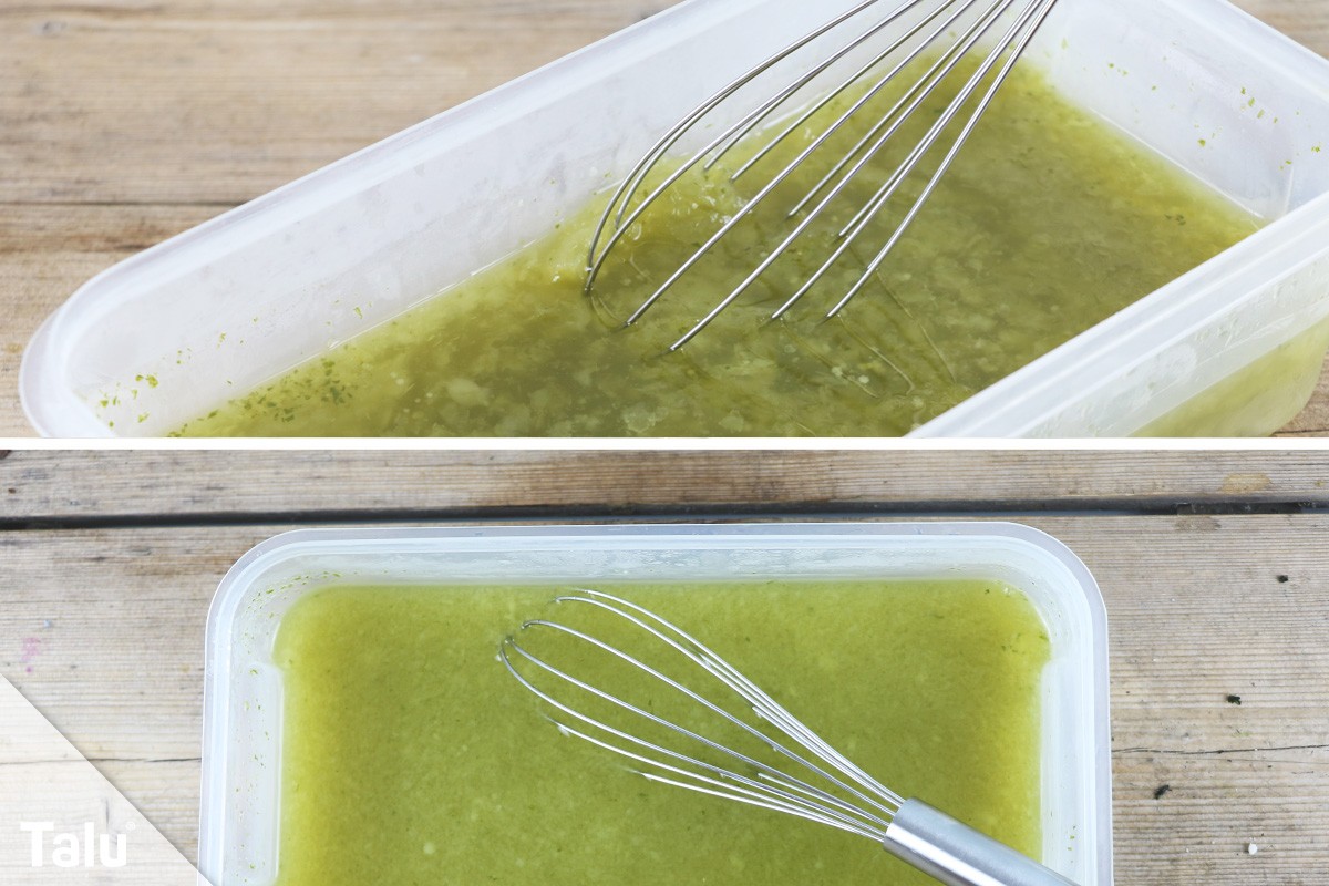 Sorbet umrühren