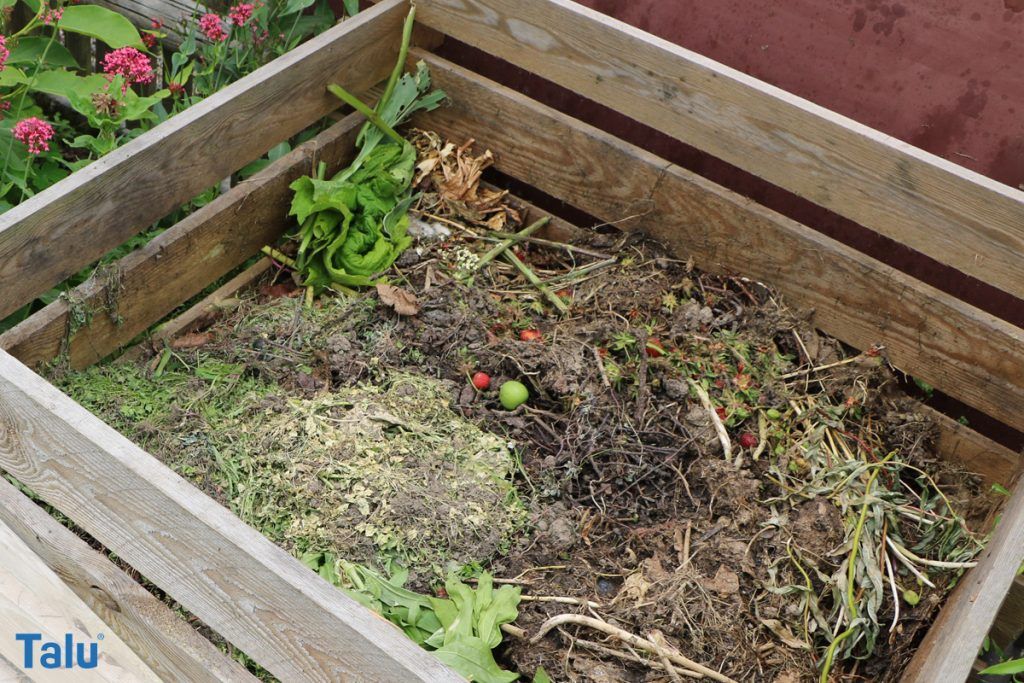 blumenerde in biotonne