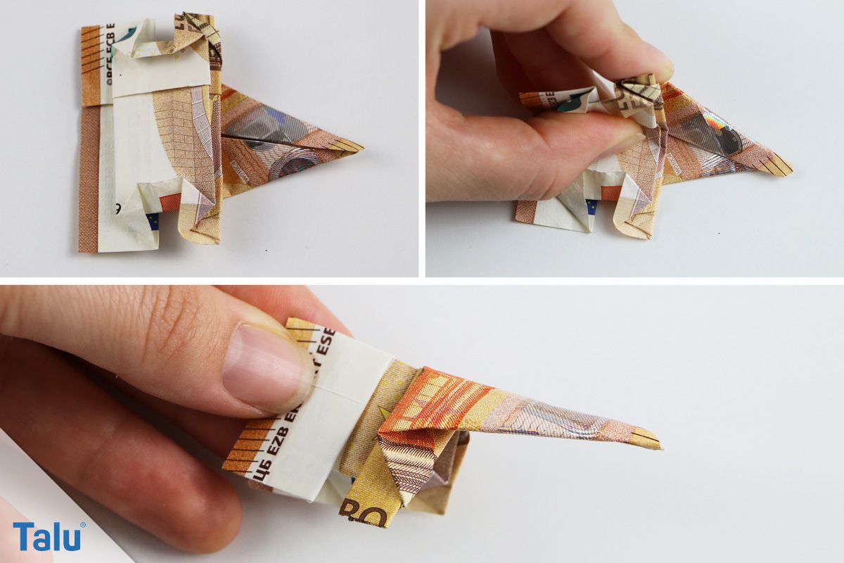 Origami Elefant falten