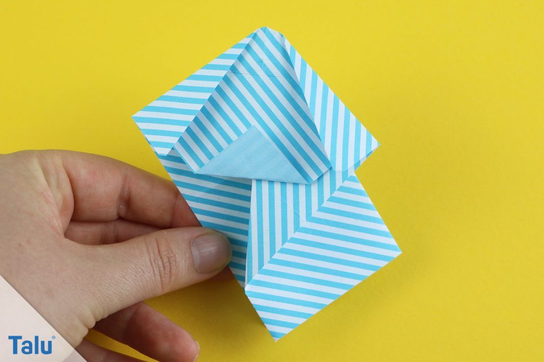 Origami Hund falten Anleitung zum Basteln Talu.de