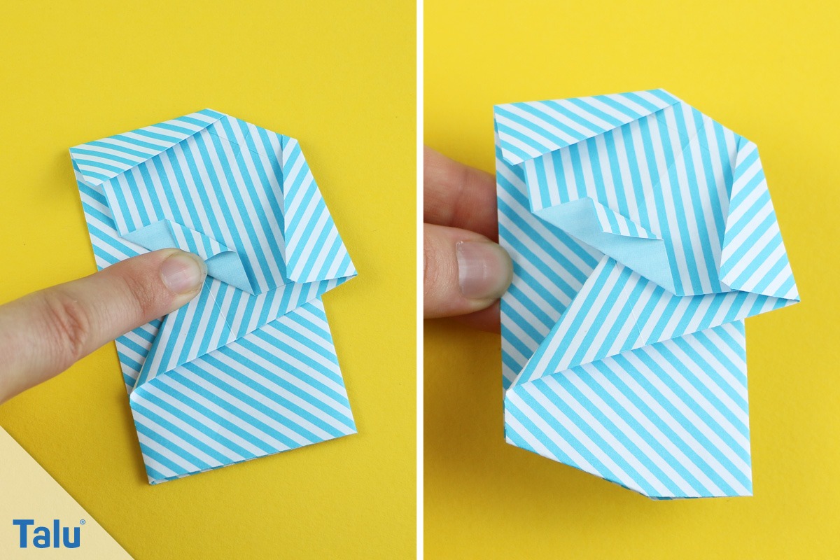 Origami-Hund falten