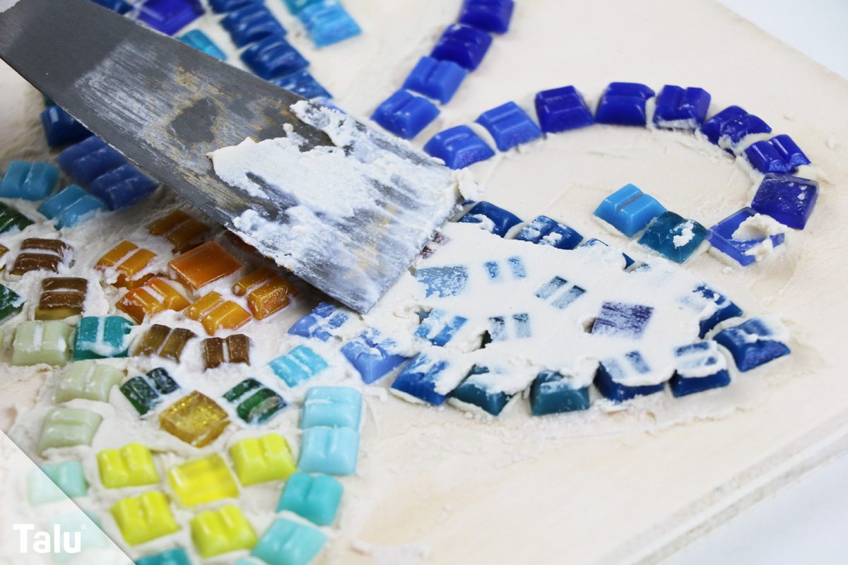 Mosaik verfugen