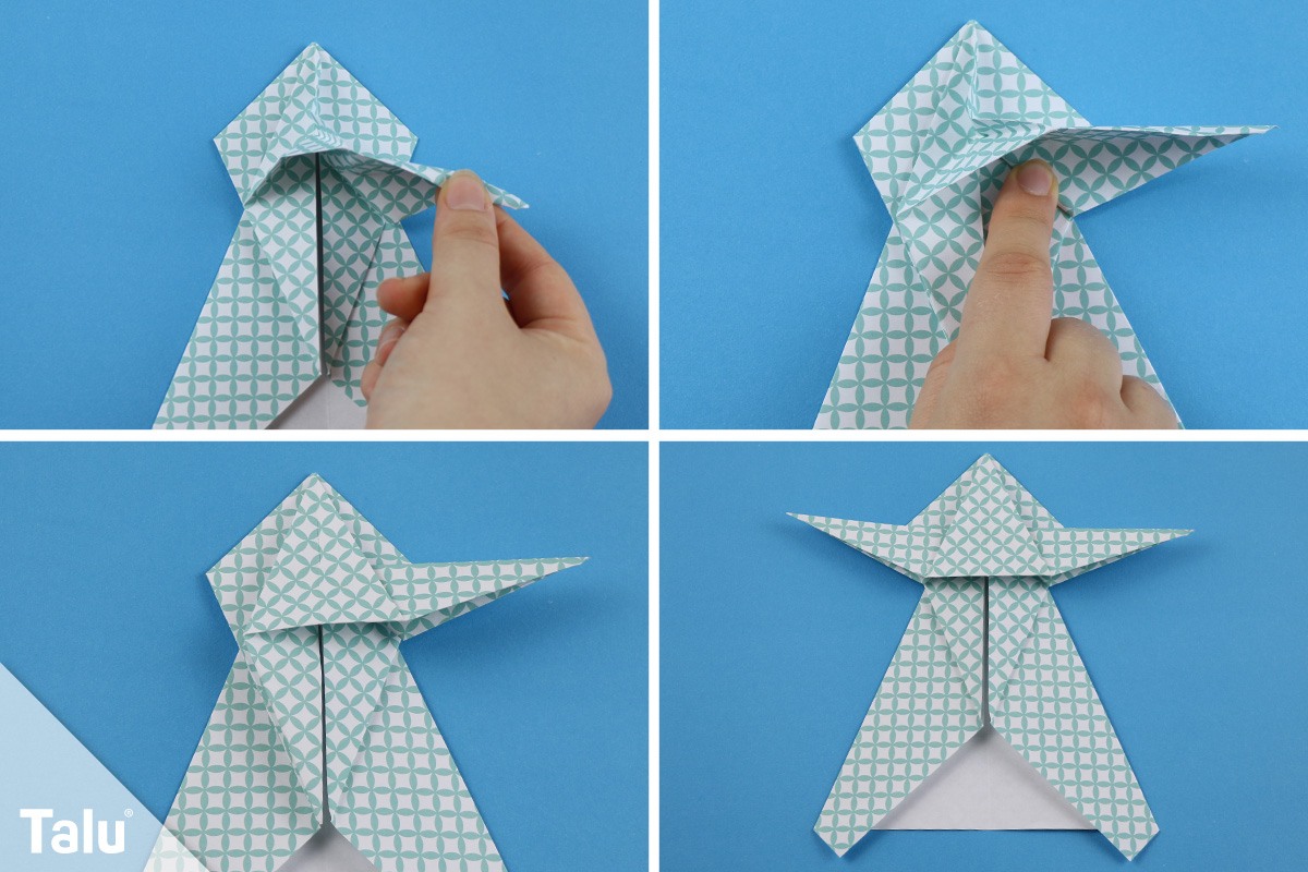 Origami-Engel aus Papier