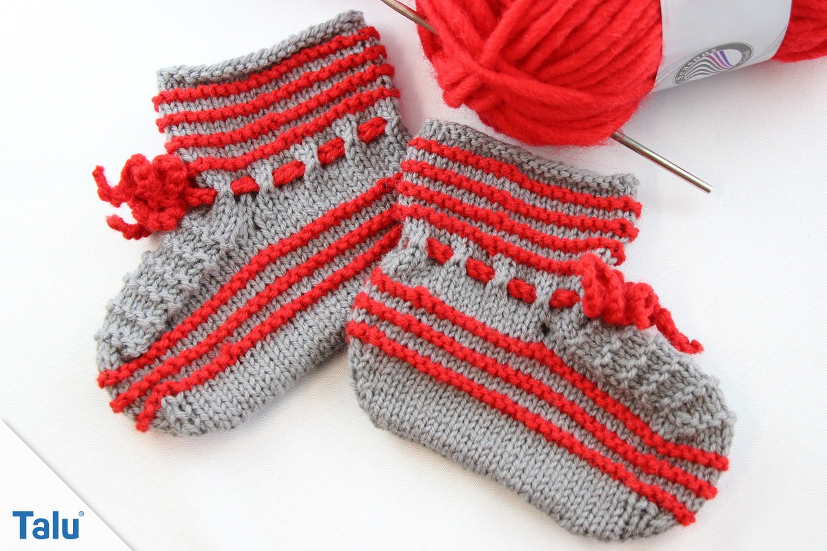 Babyschuhe stricken