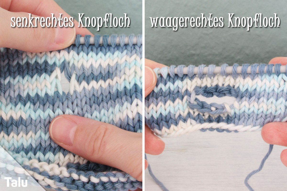 Knopfloch stricken