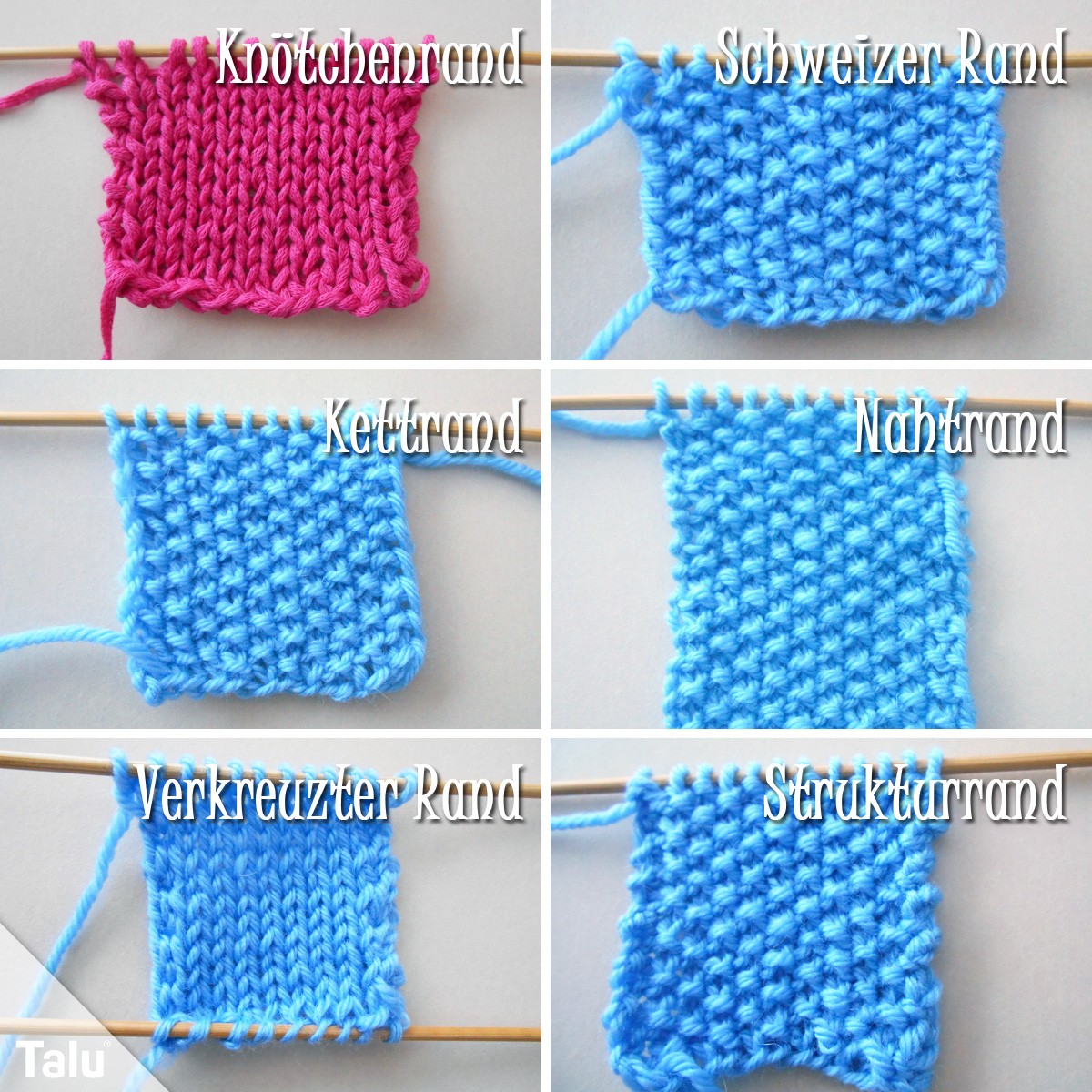 Randmaschen stricken