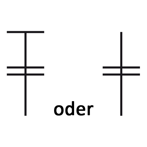 Symbol für doppeltes Stäbchen