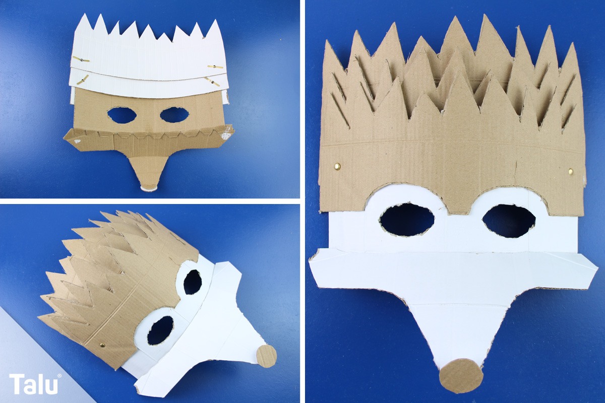 Igelmaske Anleitung