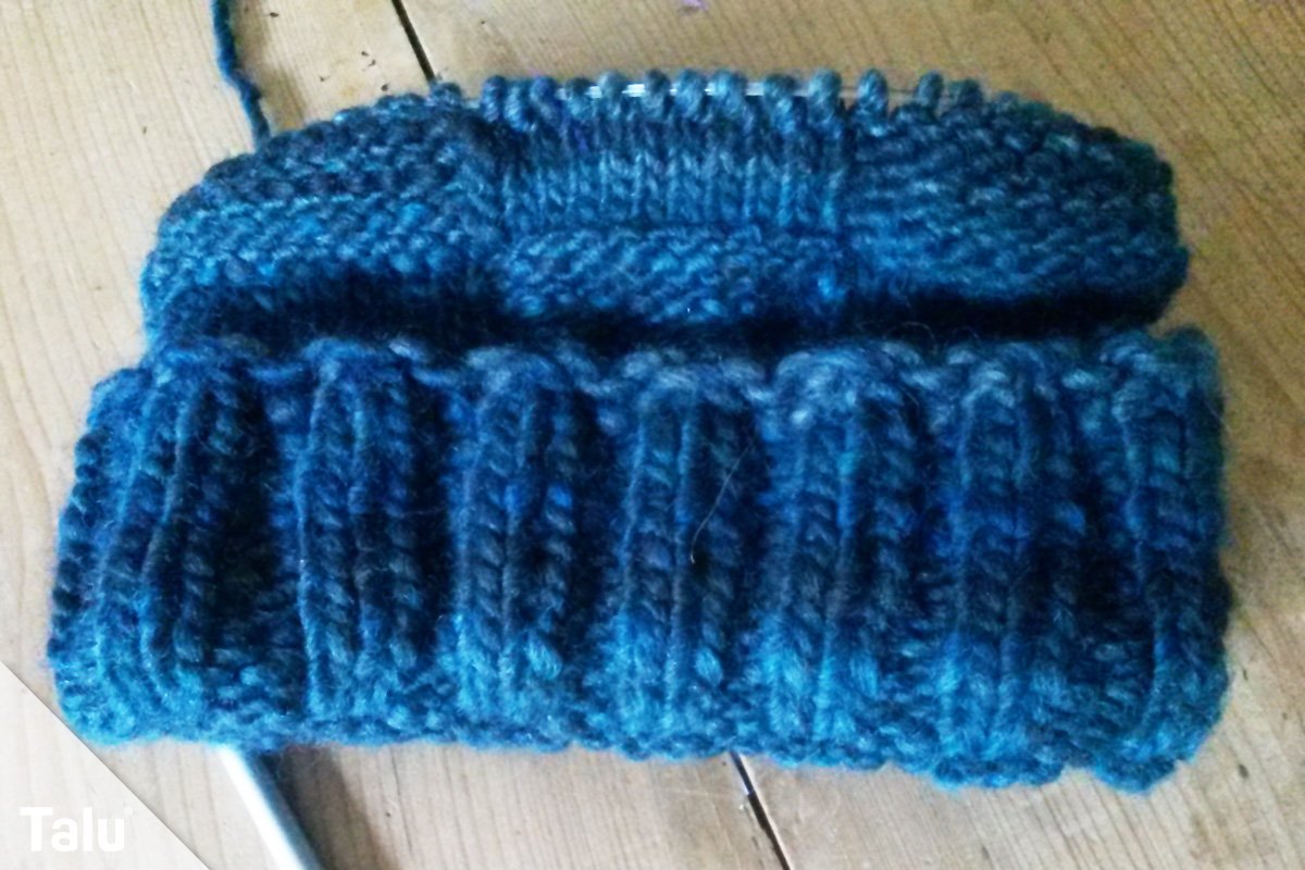 Long Beanie Stricken Anleitung Fur Mutze Per Rundstricknadel Talu De