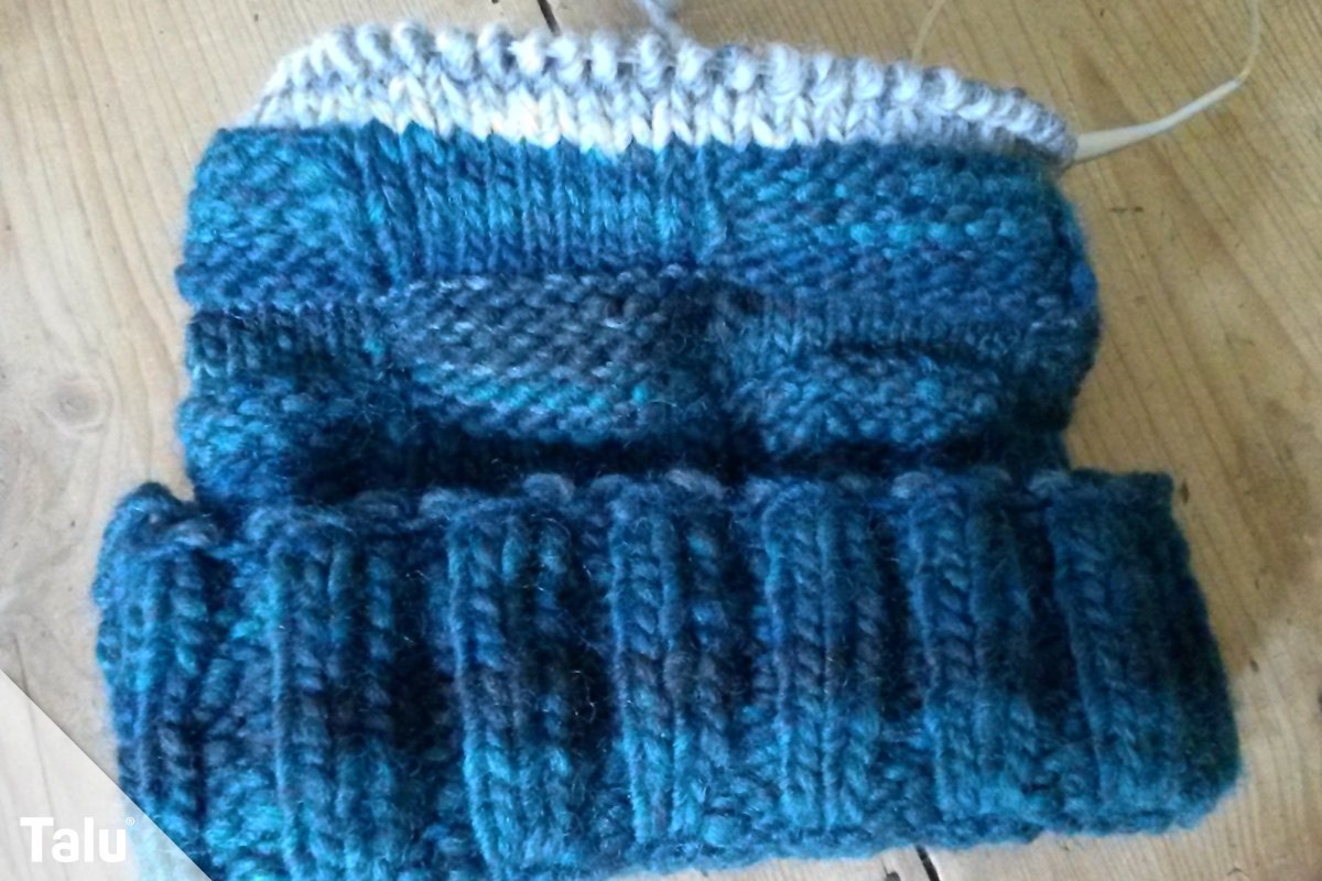 Long Beanie Stricken Anleitung Fur Mutze Per Rundstricknadel Talu De