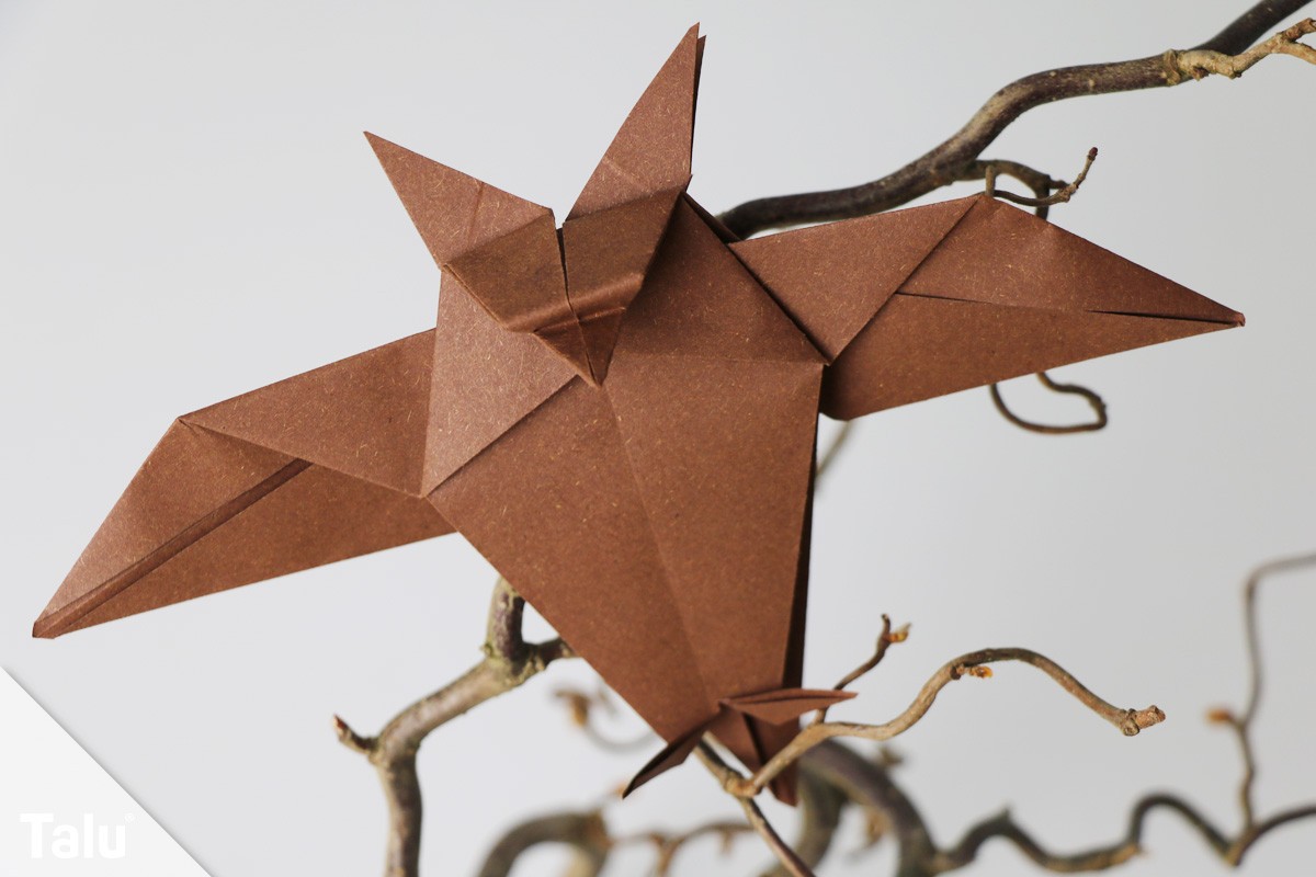 Origami Eule falten