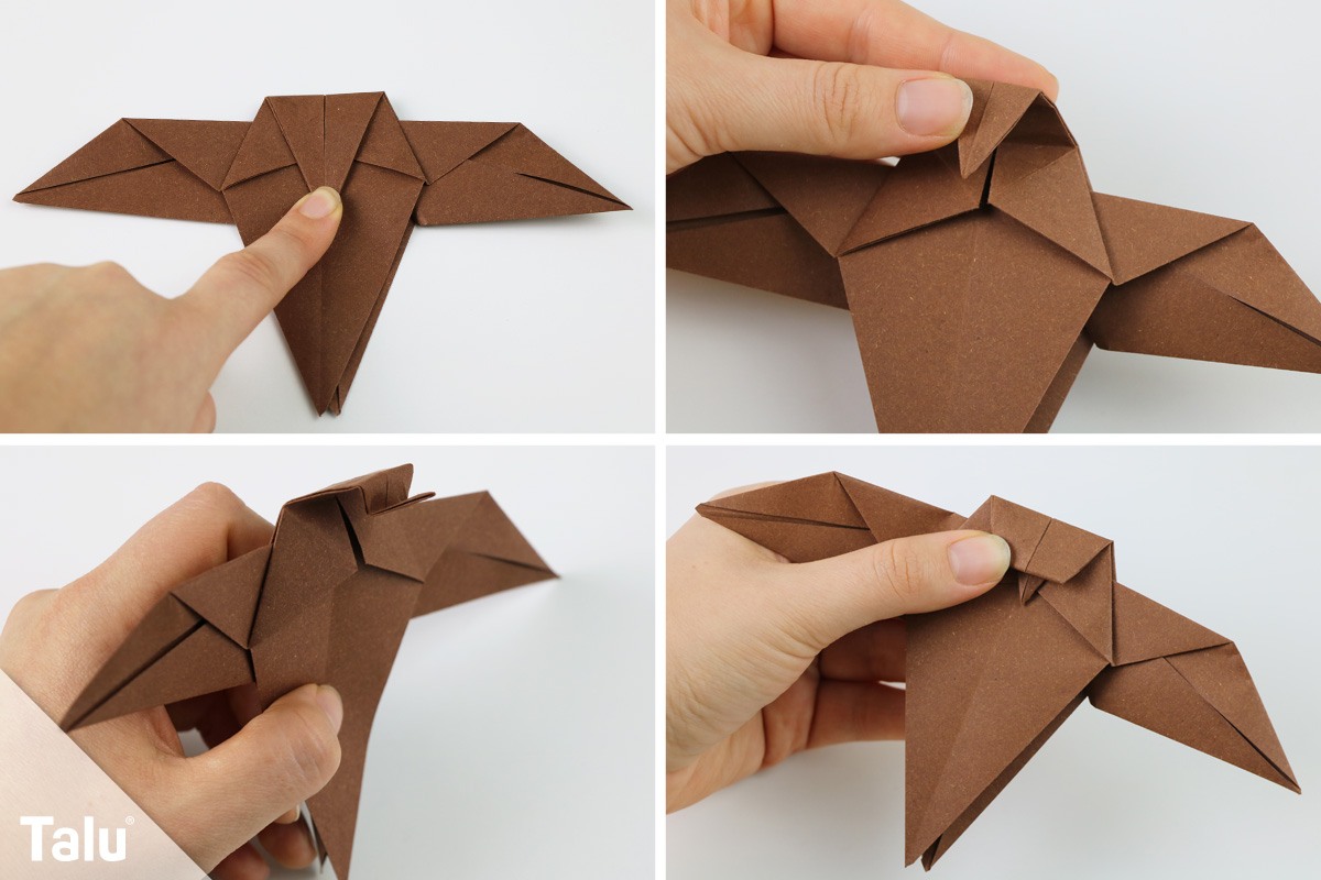 Origami-Eule falten