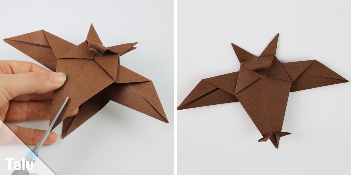 Origami Eule falten