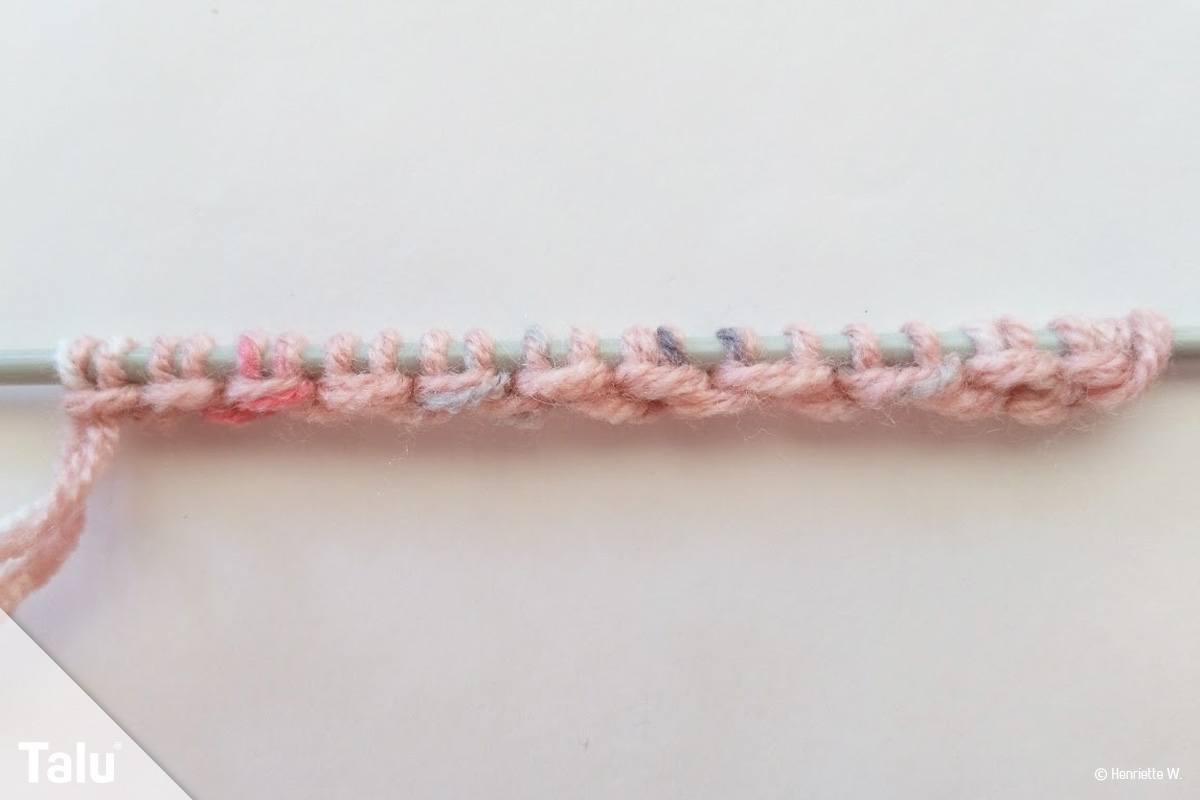 Anschlag stricken