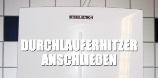 Durchlauferhitzer anschließen