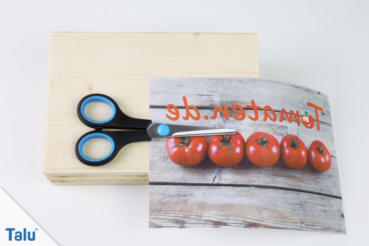 Fototransfer mit Leim