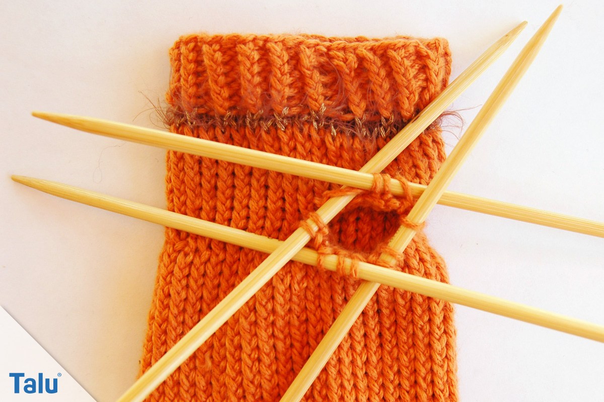 Handstulpen mit Daumen stricken
