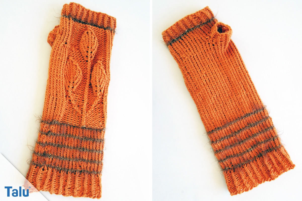 gestrickte DIY Handstulpen