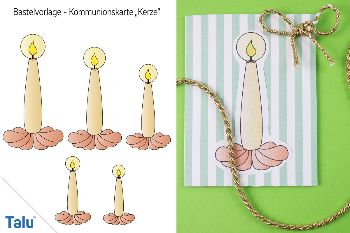 Kommunionskarten basteln