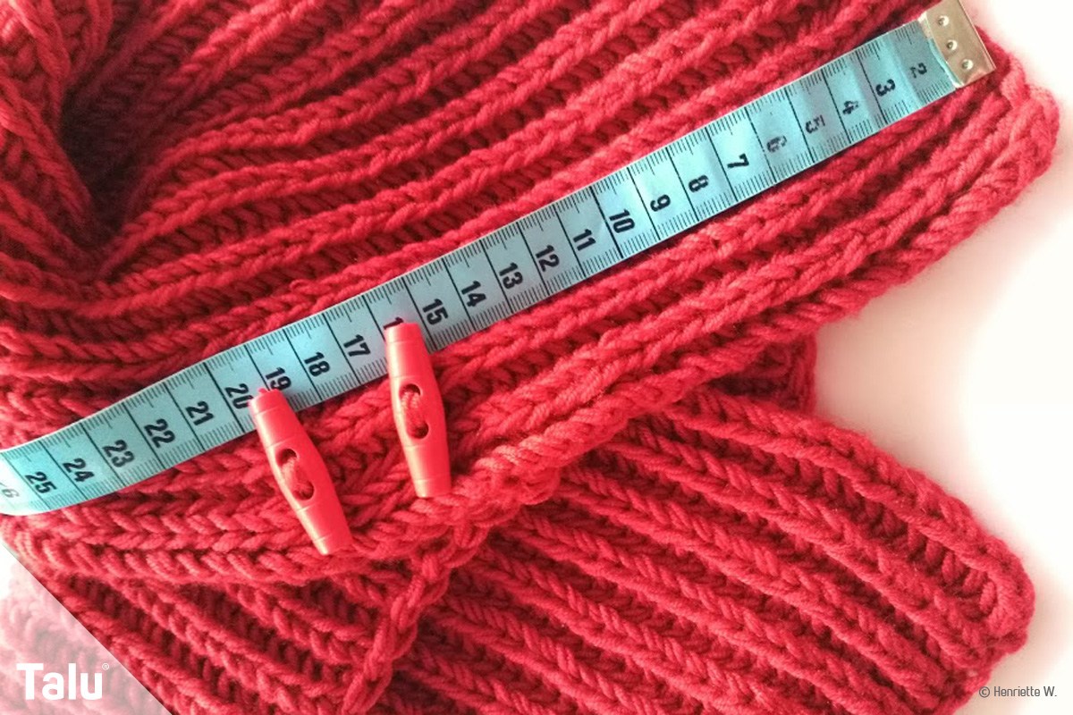 Strickschalkragen