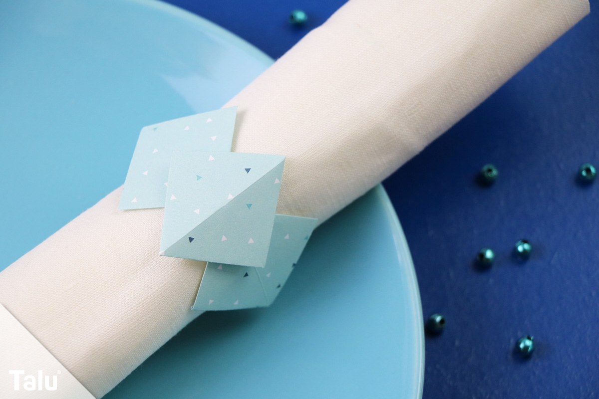 Origami Serviettenring basteln