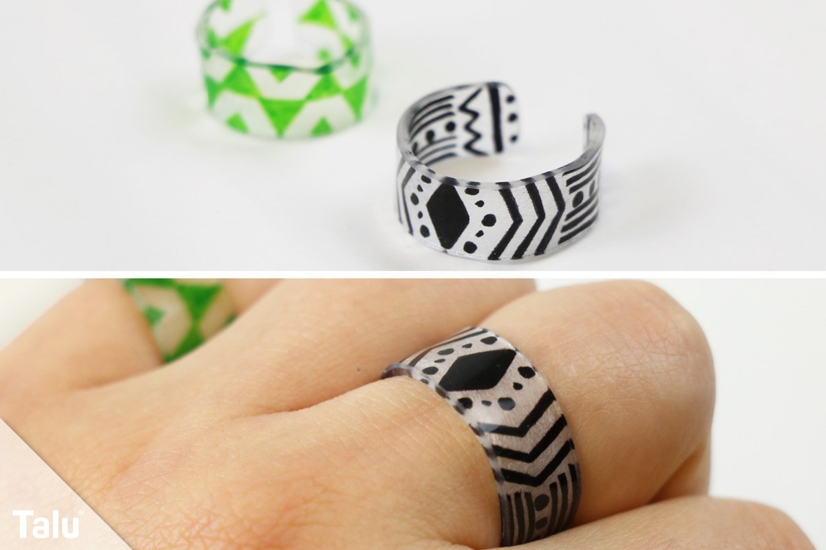 Ring aus Schrumpffolie