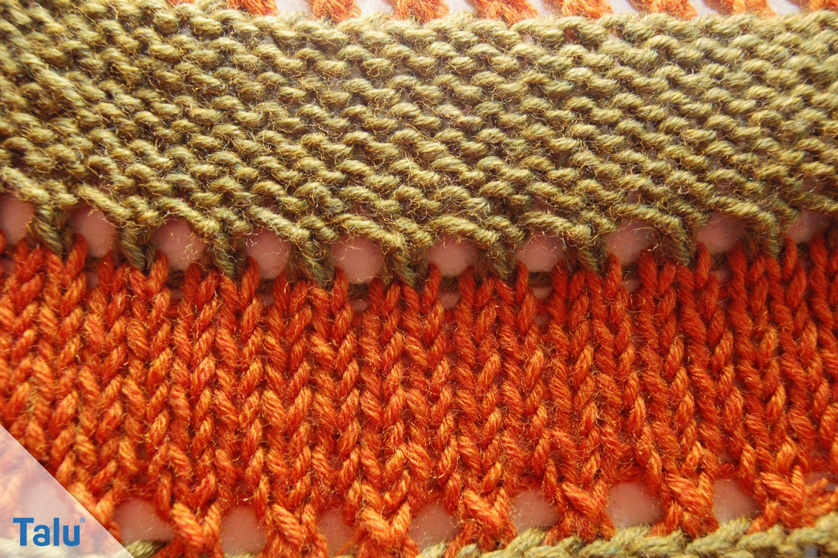 Drachenschwanz stricken