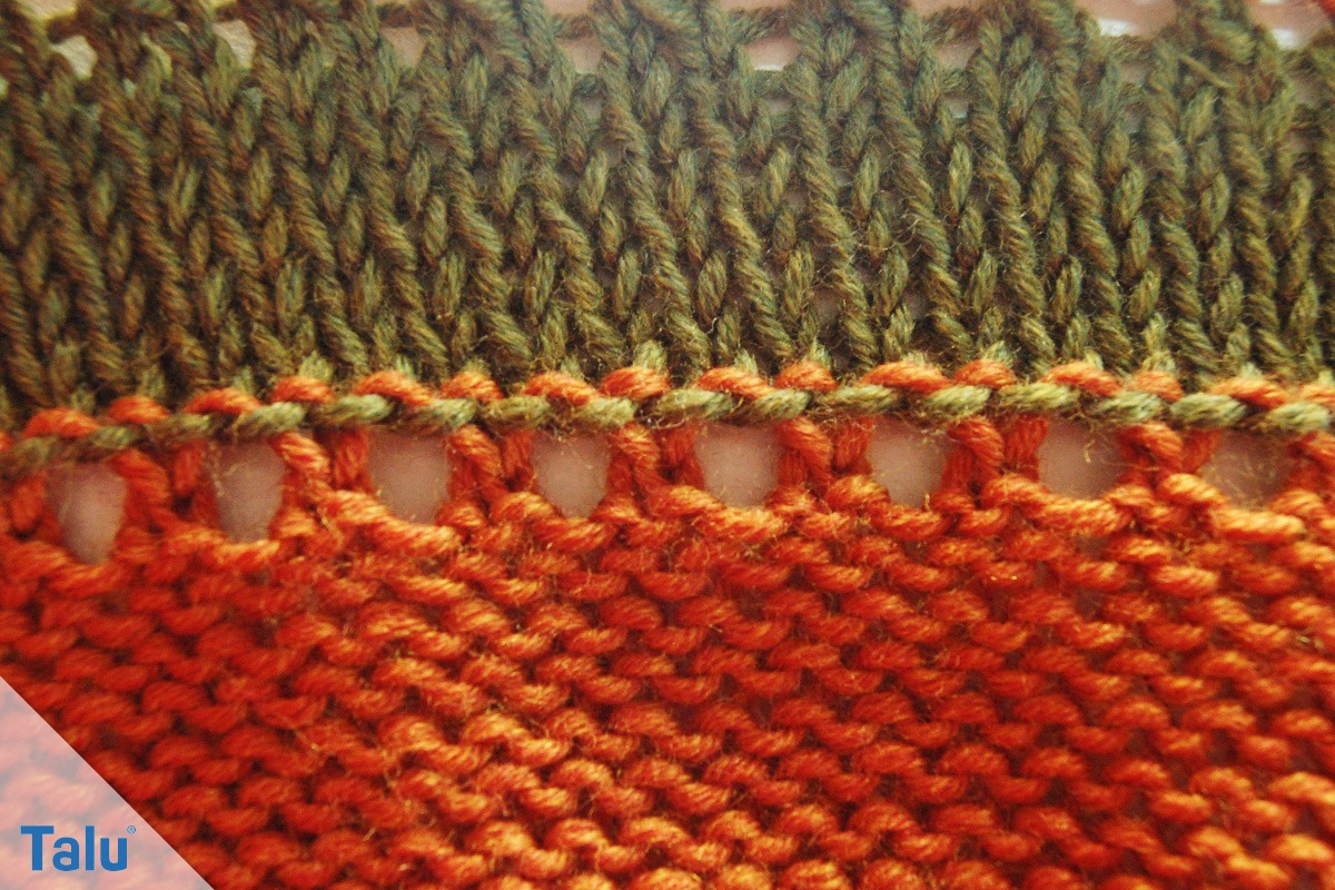 Drachenschwanz stricken