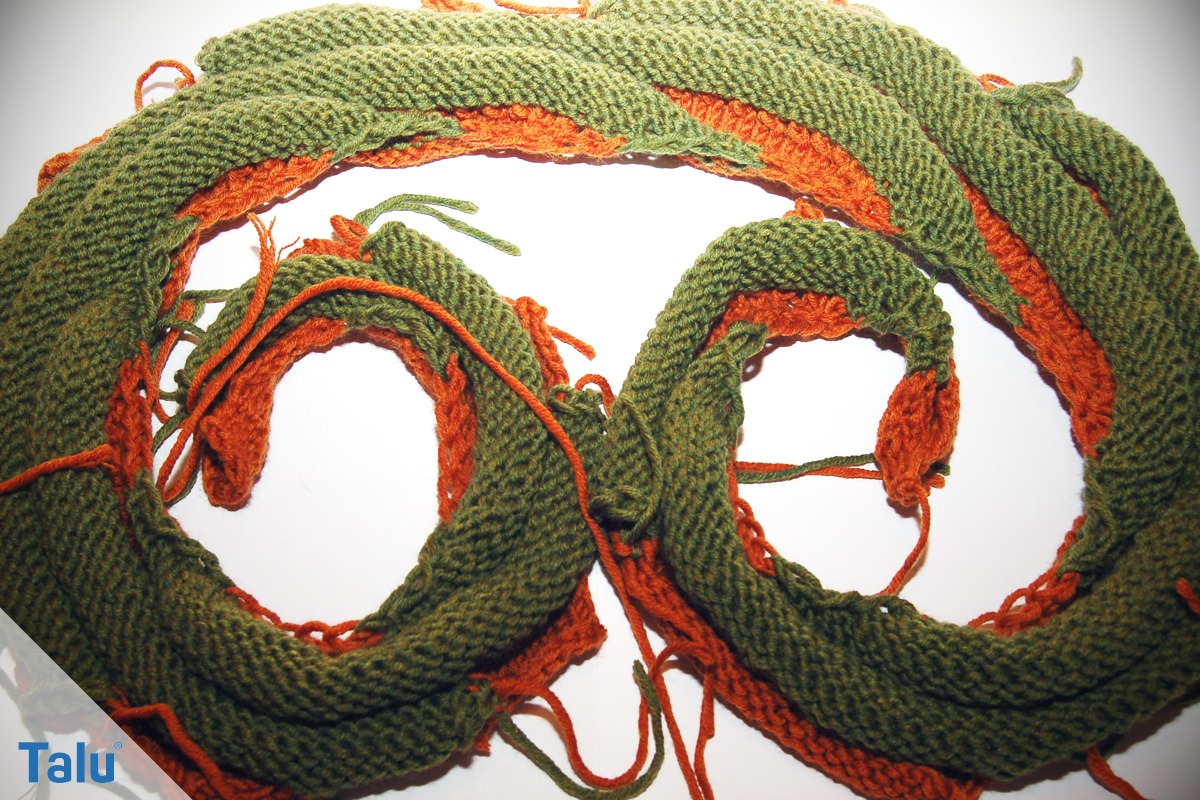 Drachenschwanz stricken