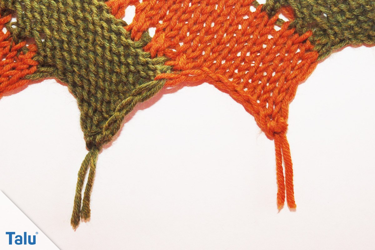 Drachenschwanz stricken